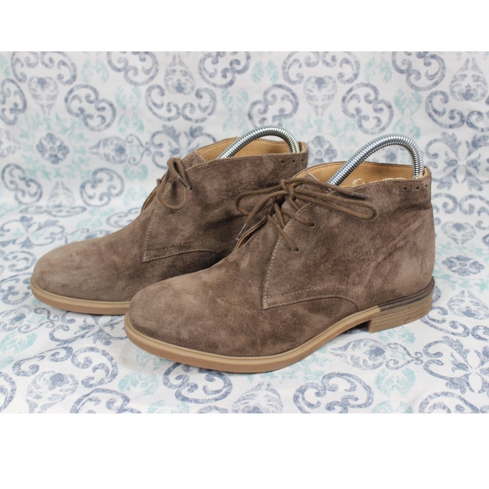Hush Puppies Brown Suede Chukka Desert Boots HW06572-208 Bounce Mens 8 Womens 10